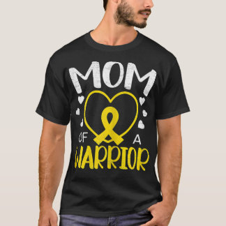 Camiseta Mulheres Mãe De Um Cancer De Infância Guerreira