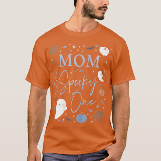 Camiseta Mulheres Mãe do Spooky One First Birthday Blue B