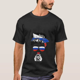 Camiseta Mulheres Mãe Mama Russa Café Legal Garota Irmã Tia