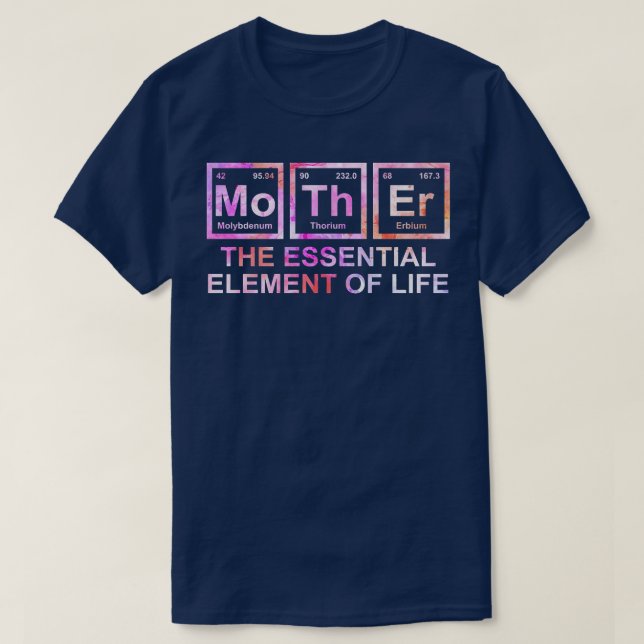 Camiseta Mulheres Mãe O Elemento Essencial Da Vida Mãe Sc (Frente do Design)