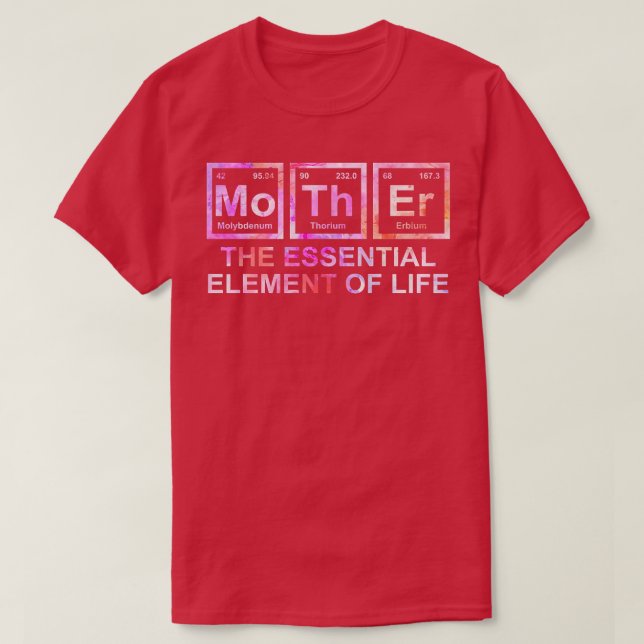 Camiseta Mulheres Mãe O Elemento Essencial Da Vida Mãe Sc (Frente do Design)