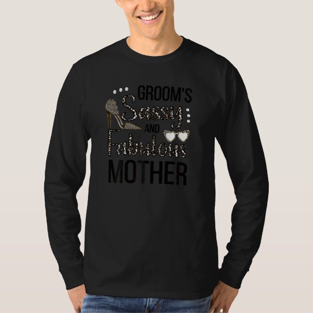 Camiseta Mulheres Mãe Sassy do Mo do Groom Chá (Frente)