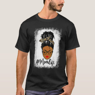 Camiseta Mulheres Mãe Vida Sangrada Engraçado Mãe Vida Leop