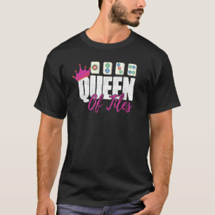 Camiseta Mulheres Mahjong Azulejos de jogos chineses Mah Jo