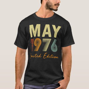 Camiseta Mulheres Maio 1976 Edição Limitada Retro 45 Anos