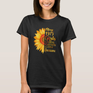 Camiseta Mulheres Maiores Meninas 1975 47º Aniversário 47 A