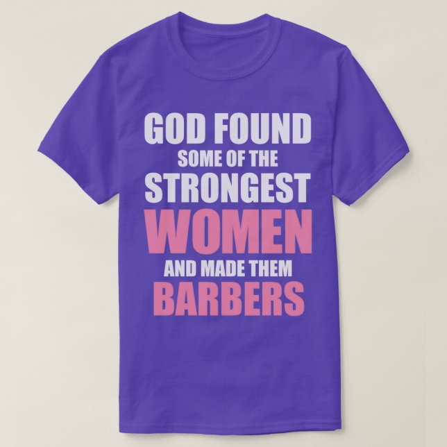 Camiseta Mulheres Mais Fortes Barber Barber Girl (Frente do Design)