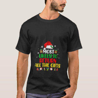 Camiseta Mulheres mais propensas a devolver todos os presen