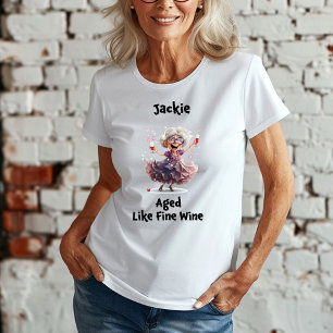 Camiseta Mulheres Mais velho dançantes