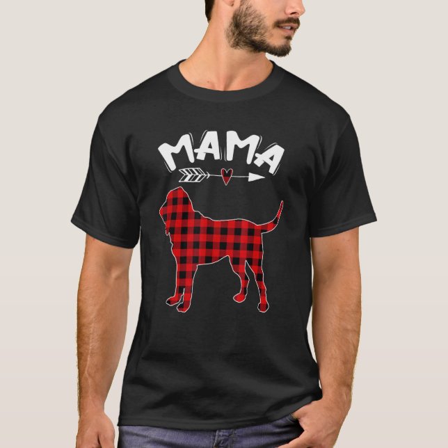 Camiseta Mulheres Mama Bloodhound Mãe (Frente)