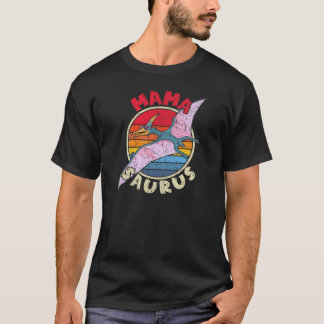 Camiseta Mulheres Mama Saurus I Pterodactylus I Family Matc