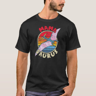 Camiseta Mulheres Mama Saurus I Pterodactylus I Family Matc