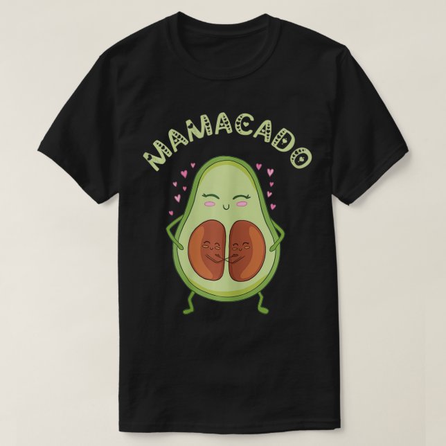 Camiseta Mulheres Mamacado Twin Nascimento Gravidez Mamãe G (Frente do Design)
