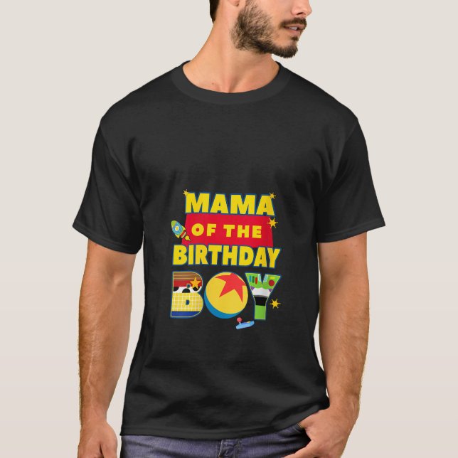 Camiseta Mulheres Mamãe Do Brinquedo De Birthday Matchi Fam (Frente)