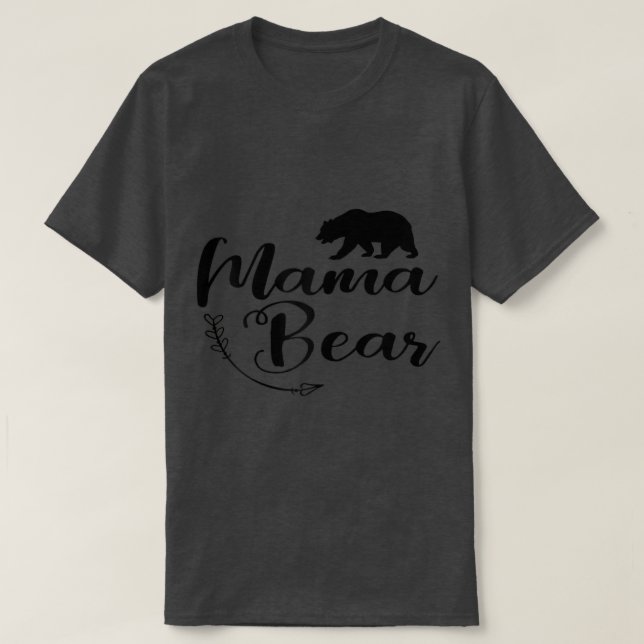 Camiseta Mulheres Mamãe Ursa A Vida Da Mãe - Bonitinhos Pre (Frente do Design)