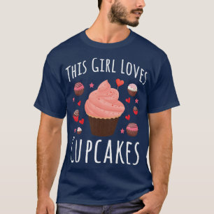 Camiseta Mulheres Mamãe Vovó Adora Cupcake Meninas Adoram