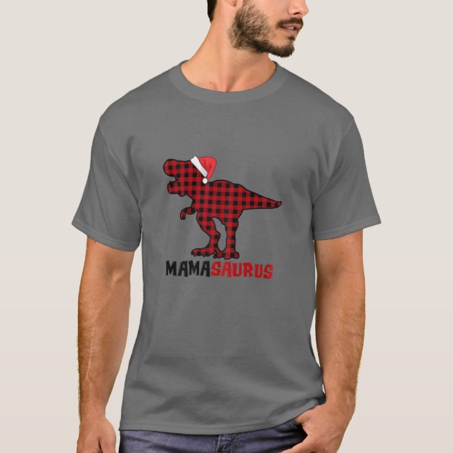 Camiseta Mulheres Mamassauro T Rex Dinossaur Mama Saurus Ch (Frente)