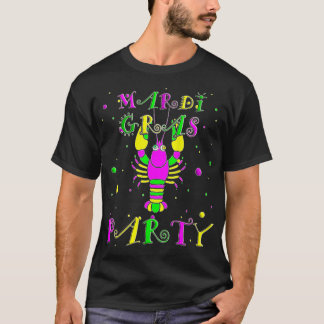 Camiseta Mulheres Mardi Gras Party Cute Mardi Gras Outfit p