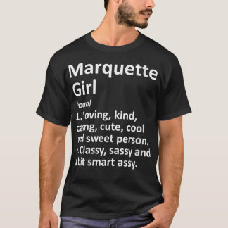 Camiseta Mulheres MARQUETTE L MI MICHIGAN Funny City Home R