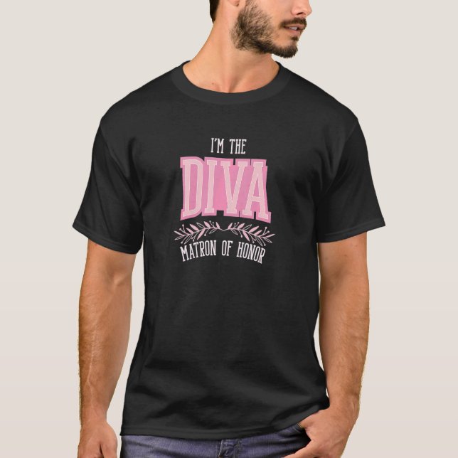 Camiseta Mulheres Matão de Honra Diva Matching Bachelorette (Frente)