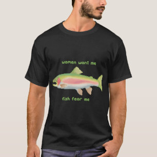 Camiseta Mulheres Me Querem Peixes Me Temem Pixel Art