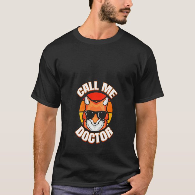 Camiseta Mulheres Médico Formando Fox Doutorado Em Doutorad (Frente)