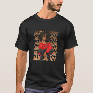 Camiseta Mulheres Melanin Afro Cabelo Natural Rainha Cuada