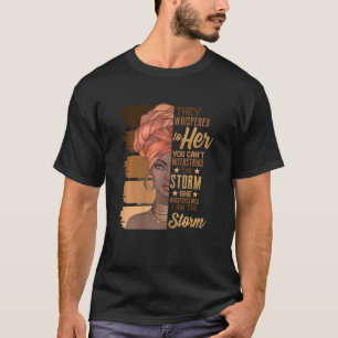Camiseta Mulheres Melanin Colors Mulheres Eu Sou A Tempesta