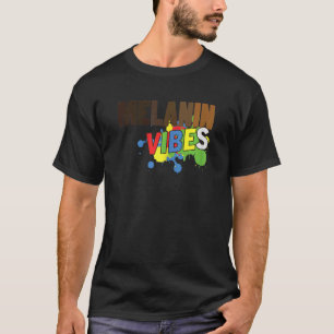Camiseta Mulheres Melanin Vibes Black Proud History Blm Jun