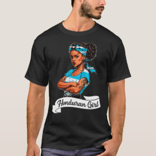Camiseta Mulheres Menina Bandeira de Honduras Catr