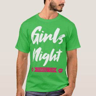 Camiseta Mulheres Meninas bebendo noturno da equipe feminin