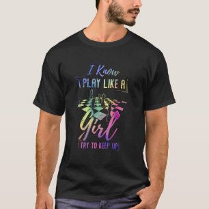 Camiseta Mulheres Meninas Crianças Jogador de Xadrez Xadre