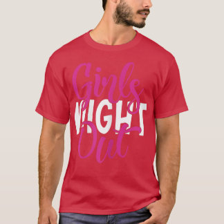 Camiseta Mulheres Meninas Noite Fora BFF Correspondendo