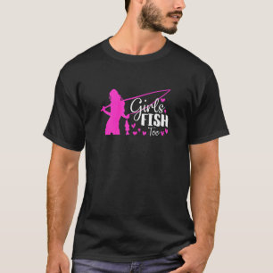 Camiseta Mulheres Meninas Pedem Demasiado Pescadores Menina
