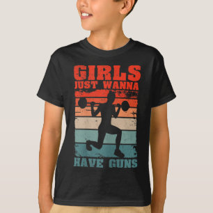 Camiseta Mulheres Meninas Só Querem Ter Armas Mulher Treino