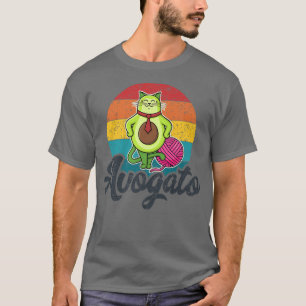 Camiseta Mulheres Mens Avogato, Cat Avocado, Aguacate, Engr