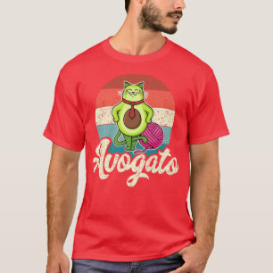 Camiseta Mulheres Mens Avogato, Cat Avocado, Aguacate, Engr