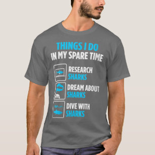 Camiseta Mulheres mergulhando com Excelente de tubarões VNe