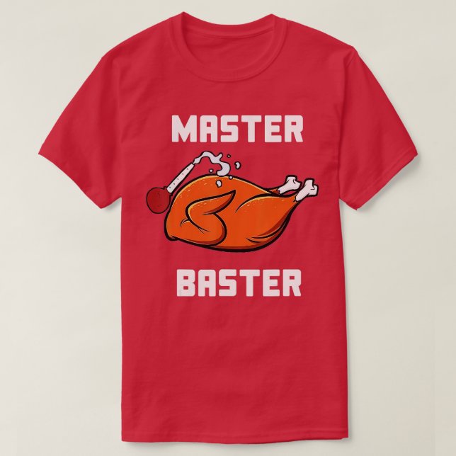 Camiseta Mulheres Mestre Baster Engraçado Turquia Obrigado (Frente do Design)