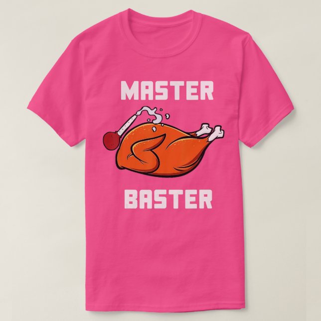 Camiseta Mulheres Mestre Baster Engraçado Turquia Obrigado (Frente do Design)