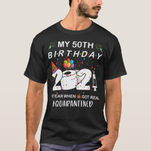 Camiseta Mulheres Meu 50º Aniversário De 2021 No Ano Em Que