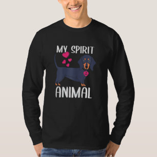 Camiseta Mulheres Meu Cão De Dachshund Animal Espírito Que
