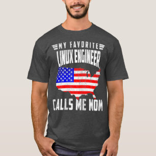 Camiseta Mulheres Meu Engenheiro Linu Favorito Me Chama Mãe