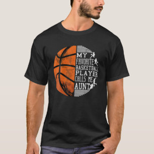 Camiseta Mulheres Meu Jogador De Basquete Favorito Me Chama