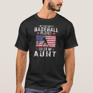 Camiseta Mulheres Meu Jogador De Beisebol Favorito Me Chama