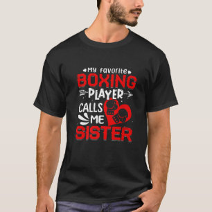 Camiseta Mulheres Meu Jogador De Boxas Favorito Me Chama De