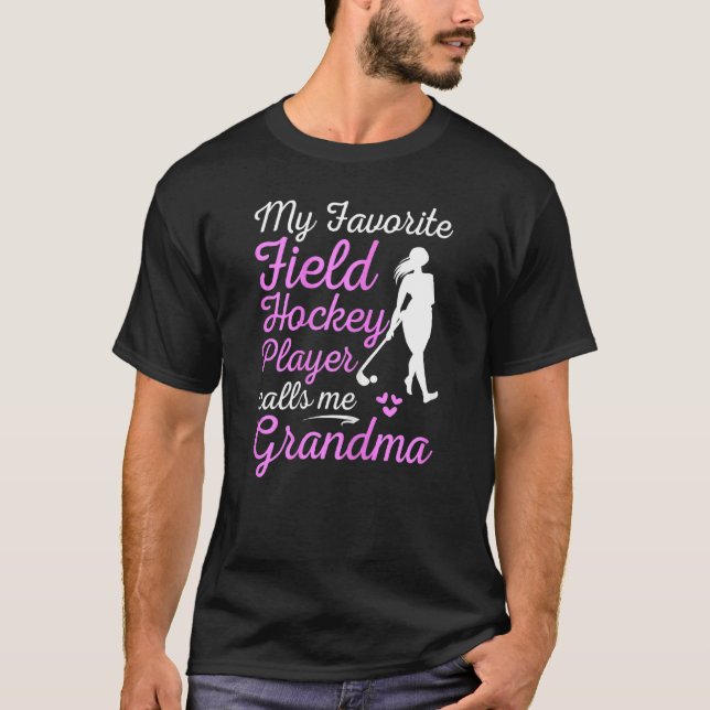 Camiseta Mulheres Meu Jogador De Hóquei De Campo Favorito M (Frente)