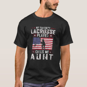 Camiseta Mulheres Meu Jogador De Lacrosse Favorito Me Chama