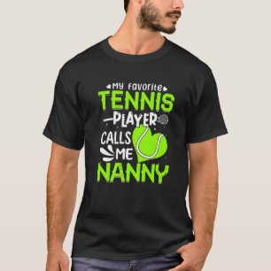 Camiseta Mulheres Meu Jogador de Tênis favorito me chama de