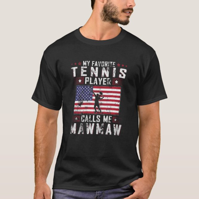 Camiseta Mulheres Meu Jogador De Tênis Favorito Me Chama Ma (Frente)